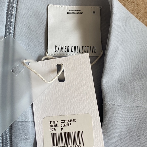 C/MEO Collective glacier blue asymmetrical mini skirt medium NWT - Picture 5 of 7